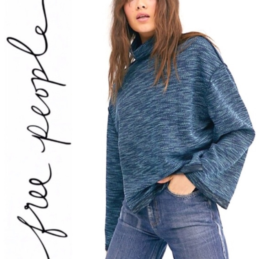Free People Sunny Days Turtleneck Sweater Sz:M